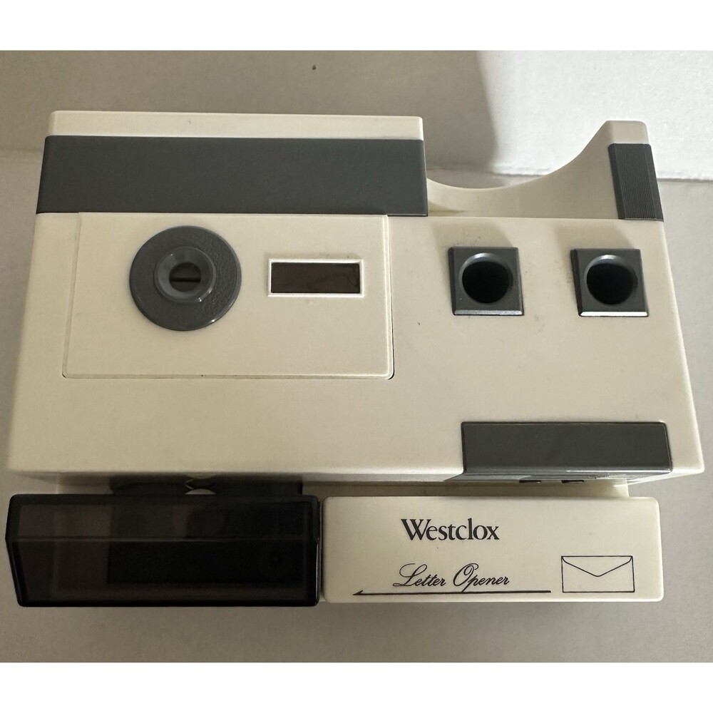 Vintage Westclox 4 in 1 Letter Opener Pencil Sharpener Tape Dispenser LCD Clock - Picture 5 of 16